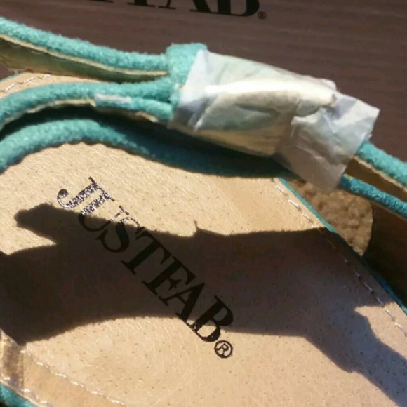 JUSTFAB Kenzie Wedge - size 9 - TEAL - Picture 7 of 7
